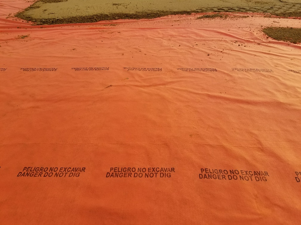 orange netting fabric